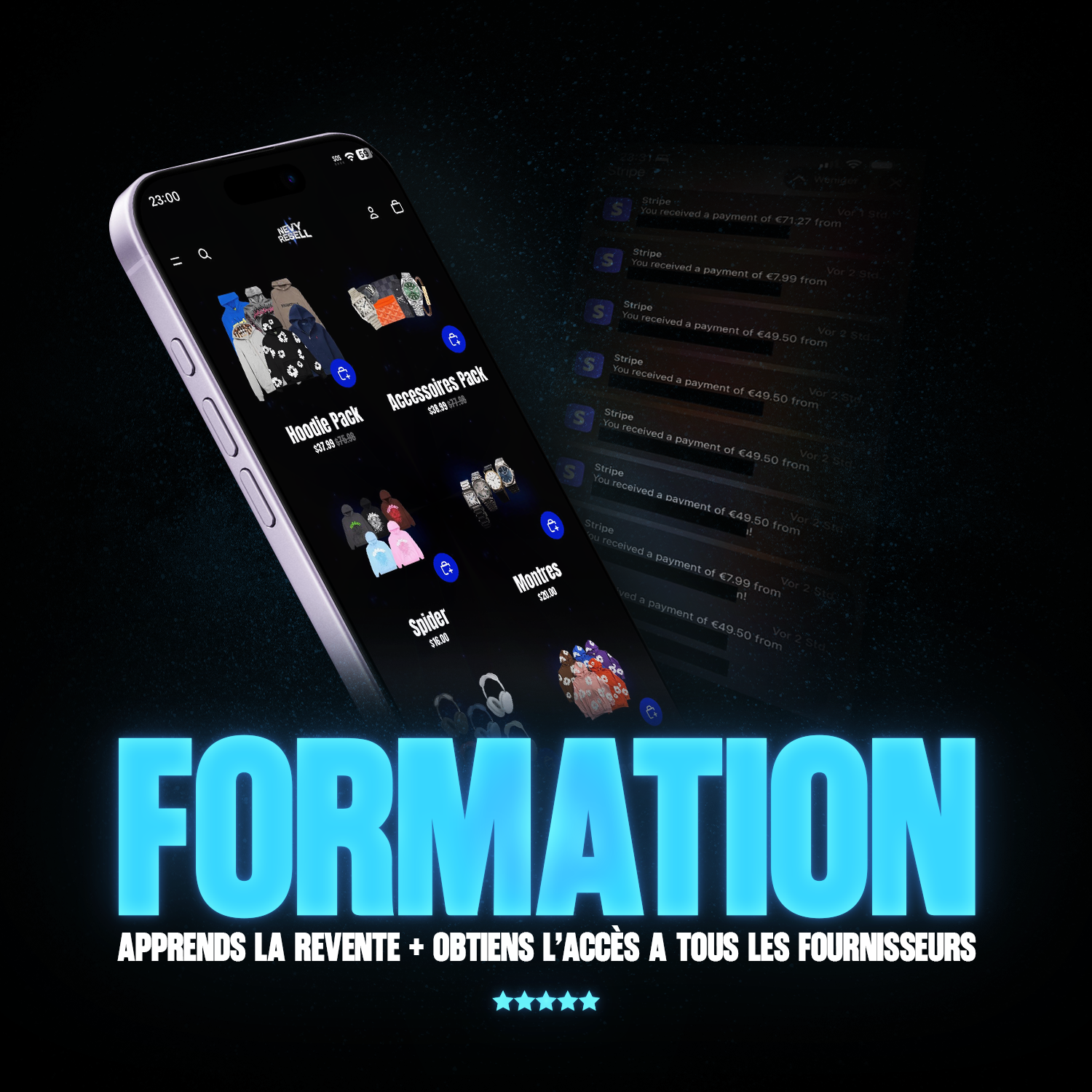 Formation + Tous les fournisseurs